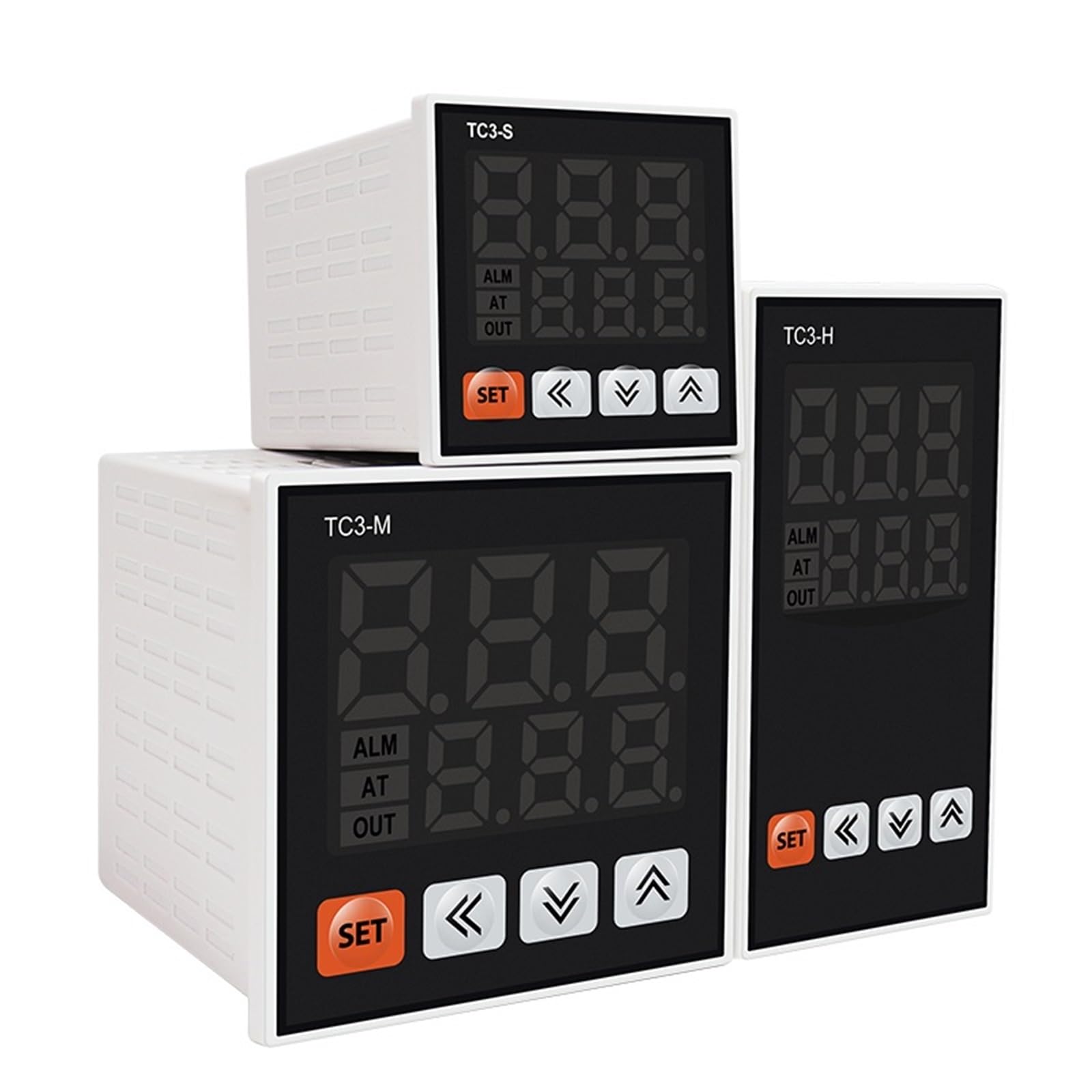 Controlador de temperatura termorregulador de 220 V CA, entrada PT100 KJ, TC3S, TC3H, TC3M, termostato digital PID for control de temperatura de 0 a 999 °C.