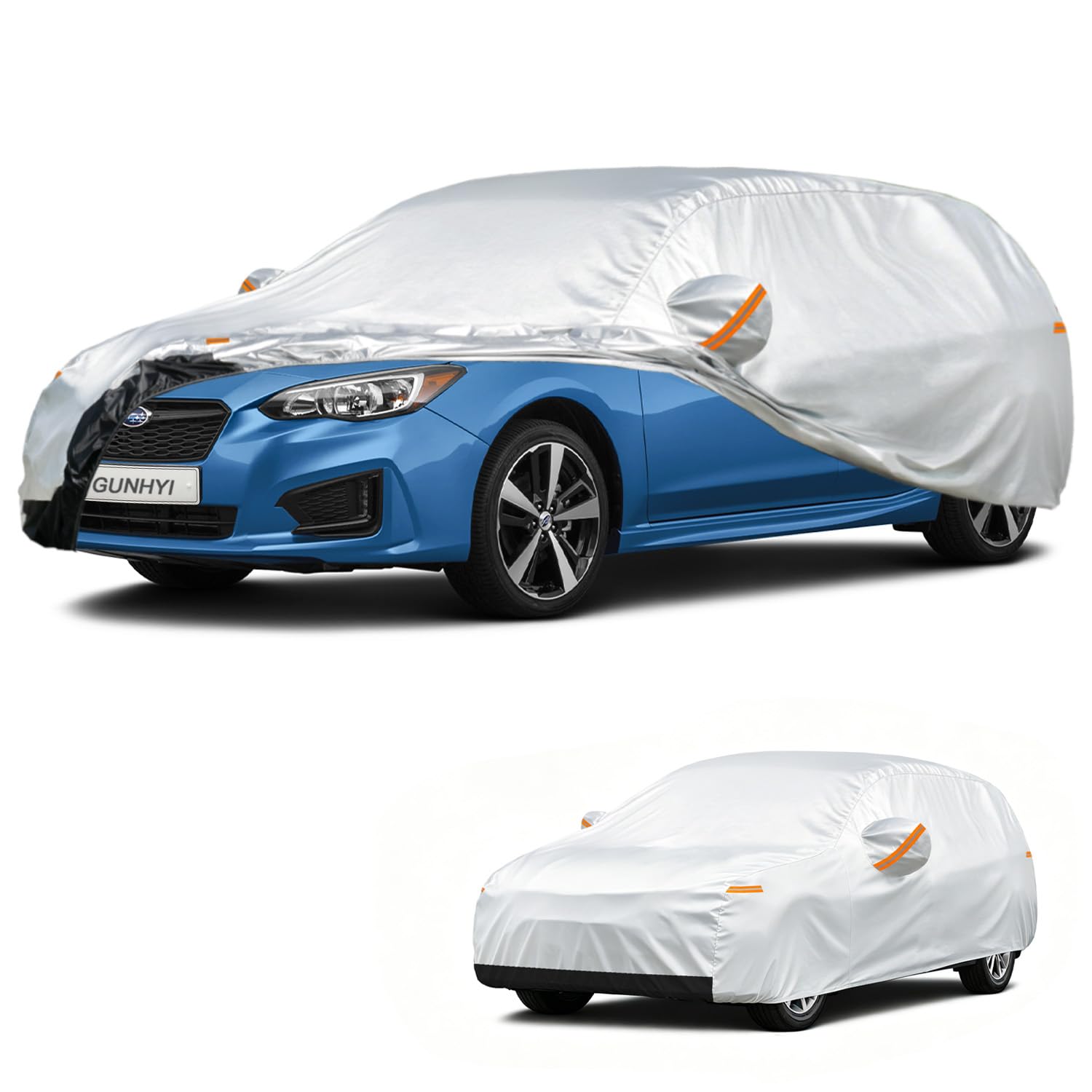 GUNHYI Hatchback Car Cover Custom Fit Subaru Impreza (2007-2026) Waterproof for Automobiles, Oxford Sun Rain Dust Snow Protection (Ships from US Warehouse, Delivery 3-5 Days)