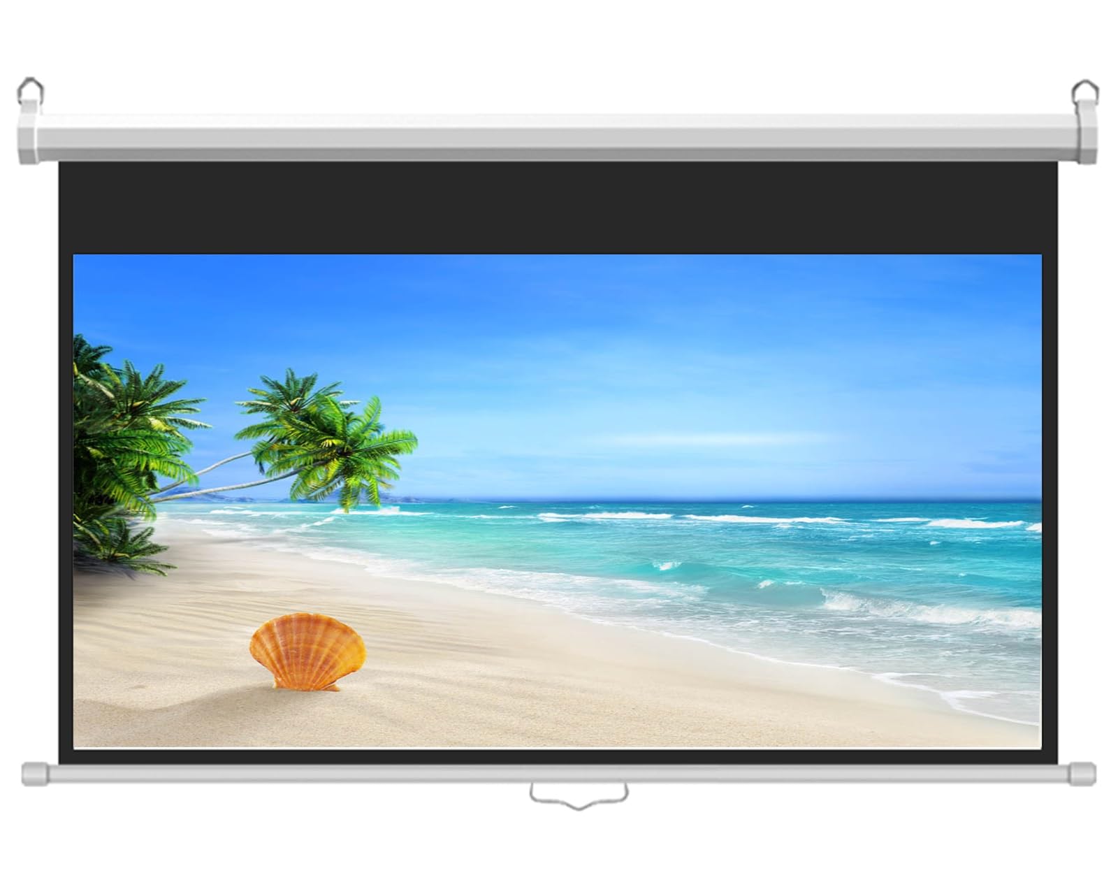 Schermo per Proiettore 16:9 HD Schermo Videoproiettore Telo Proiettore per Teatro Domestico Interni Ed Esterni,Facile da Installare(72in/169cm)
