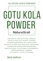 Vista 3 de Gotu Kola en polvo, hecho de centella asiática 100% - Pure, Natural Asiatic Pennywort/Indian Pennywort - Peso neto: 1.76 oz/50 g