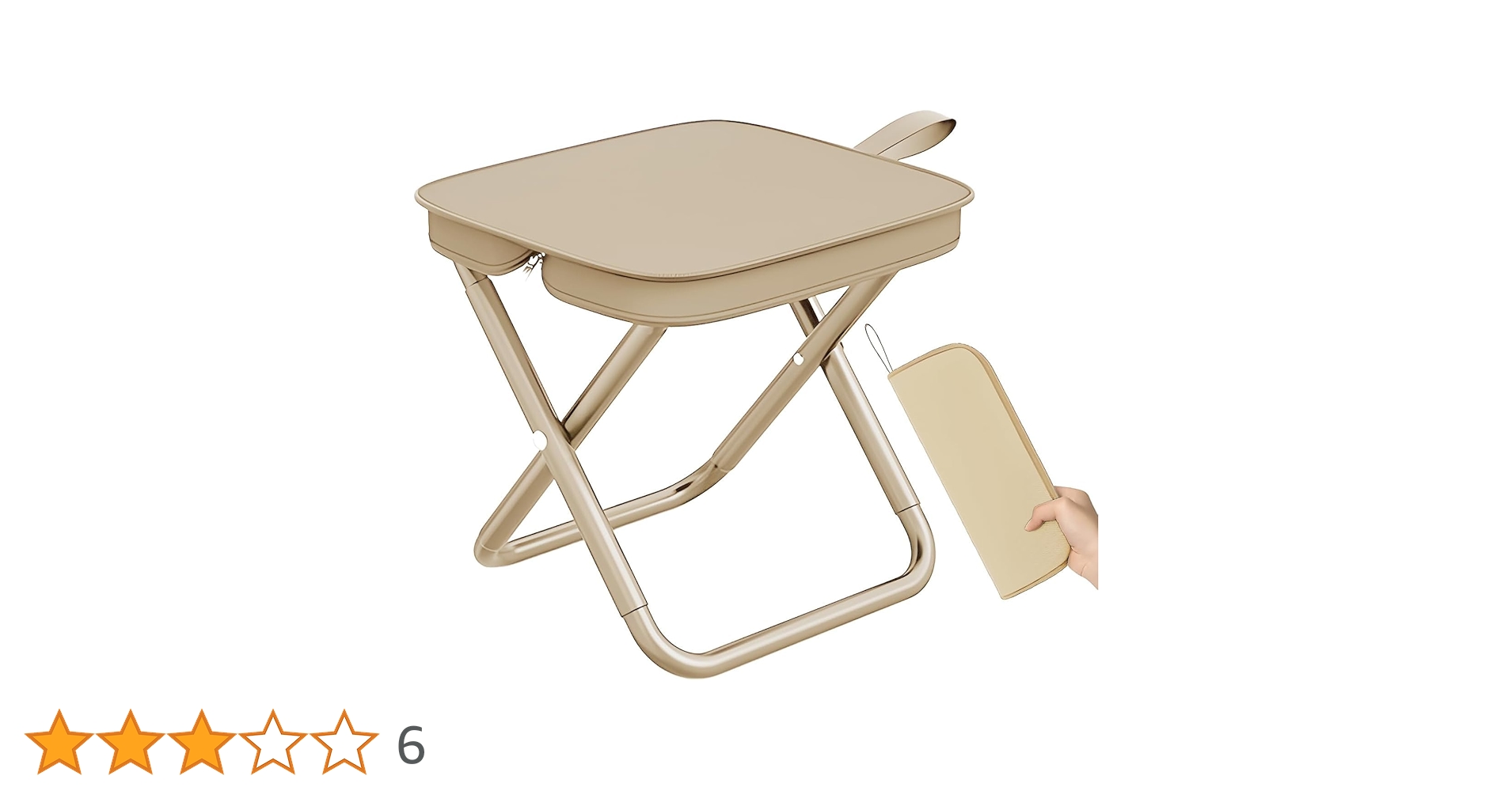 ABTER Handbag Folding Stool – Lightweight Foldable Chair with