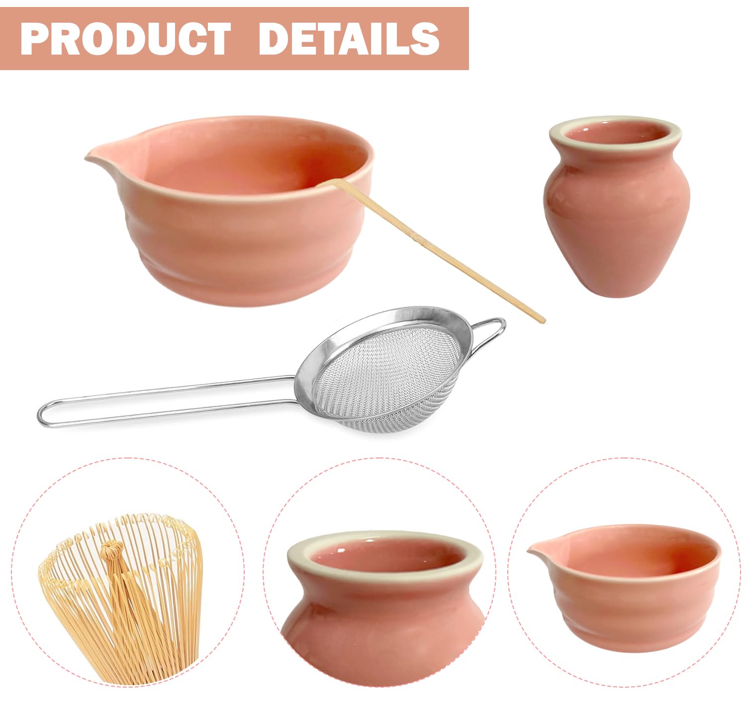 HAPLOVE Premium Matcha Tea Set including Bamboo Whisk - Image 4