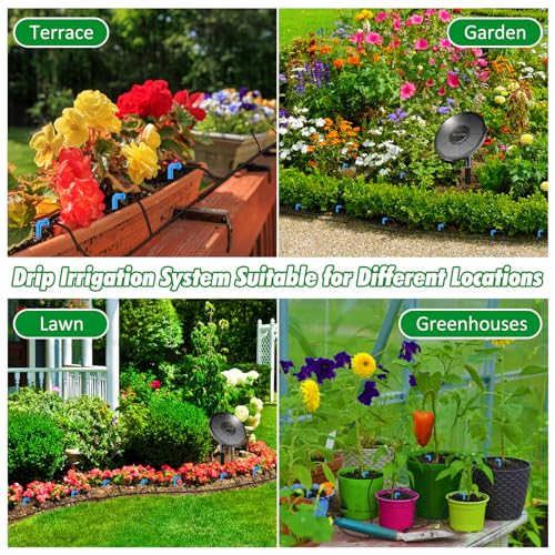 AnseTo-Sistema-de-Riego-Solar-con-Temporizador-Automatico-DIY-2024-ultima-Version-Kit-Riego-por-Goteo-para-Jardin-Balcon-Invernadero-con-15-Metros-de-Manguera-de-Agua-15-Mangueras-de-Goteo