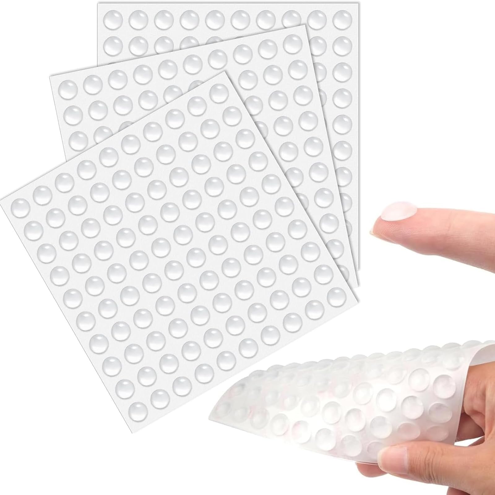 Cjkoonsa Clear Rubber Feet 250 Pcs 8 * 3Mm Small Silicone Rubber Bumper Pads Self Adhesive Furniture Coaster Feet Anti Door Slam Cupboard Door Stoppers For Wall And Wooden Floor