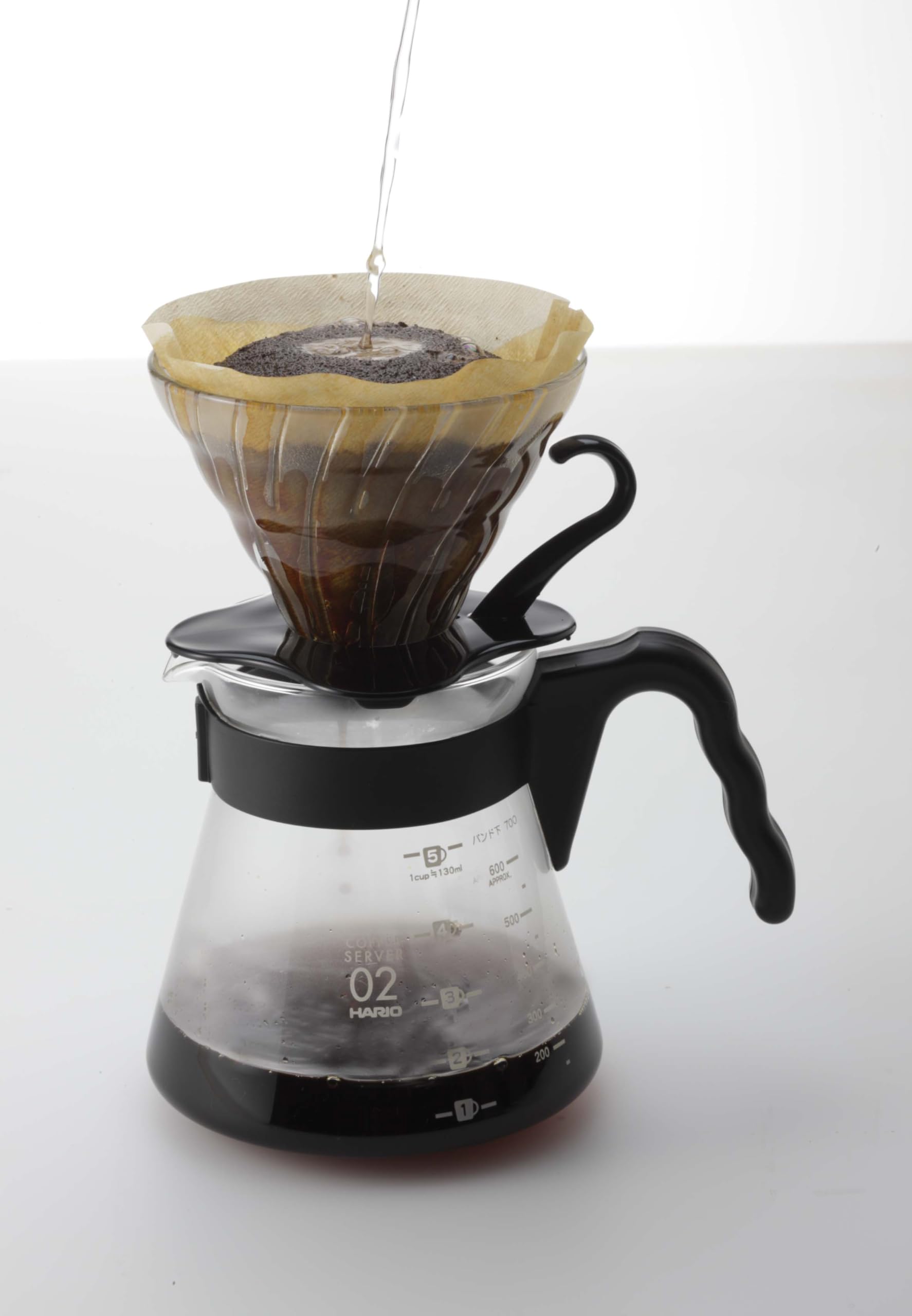 Hario Dripper per Caffé, in plastica, Nero, Size 02