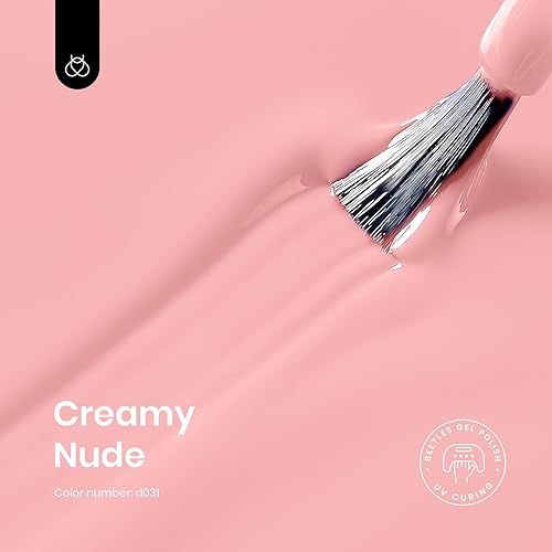 Miniatura 2 de Beetles - Esmalte de uñas en gel, 0.5 onzas, 0.5 onzas, 0.5 fl oz, esmalte de gel cremoso color rosa melocotón, esmalte de uñas que se absorbe con