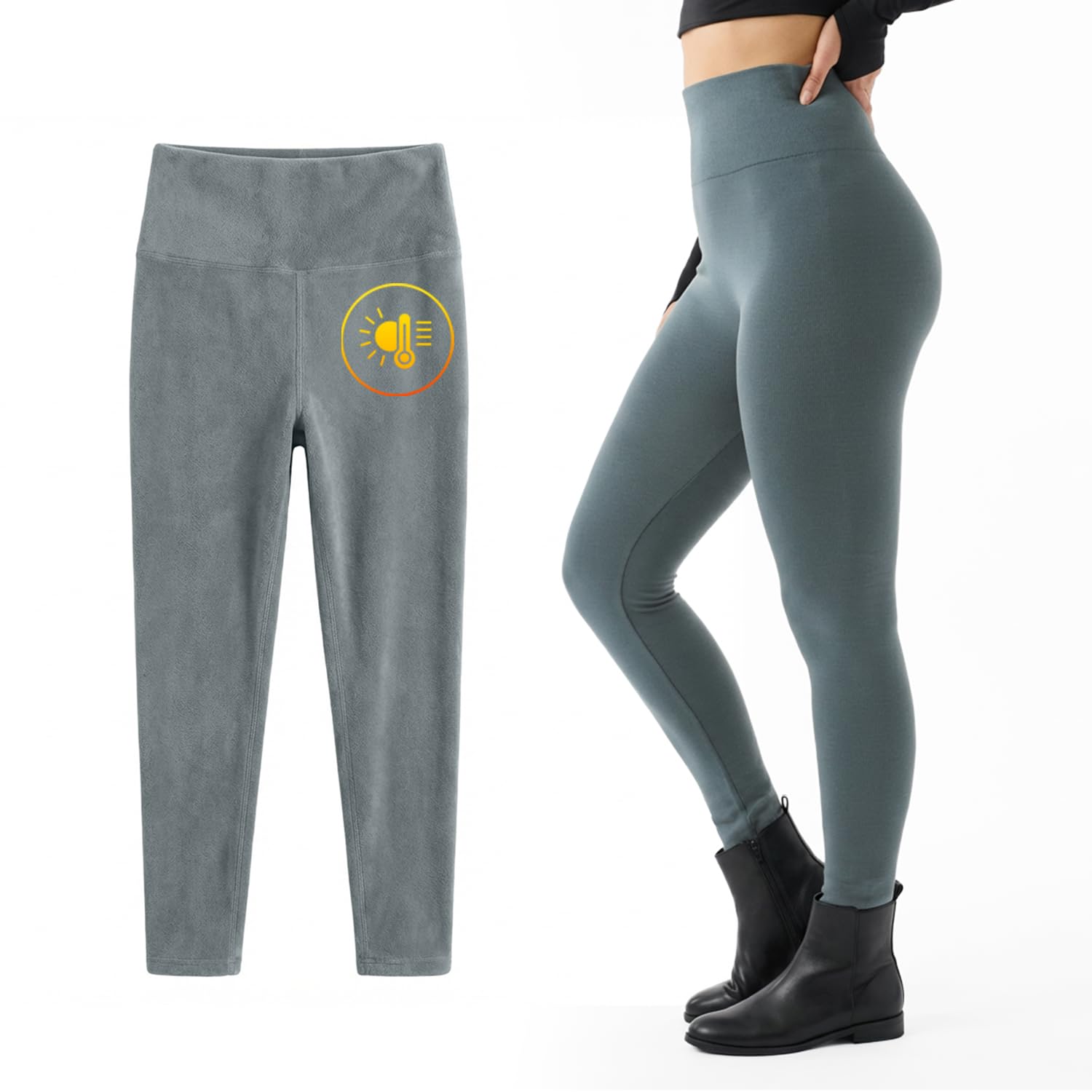 Bottom Thermal Wear for Women Leggings Winter Wear for Women Natural Insulation Lower Body Warmer for Woman Polyspandex Thermals for Woman Winter Inner Leggings