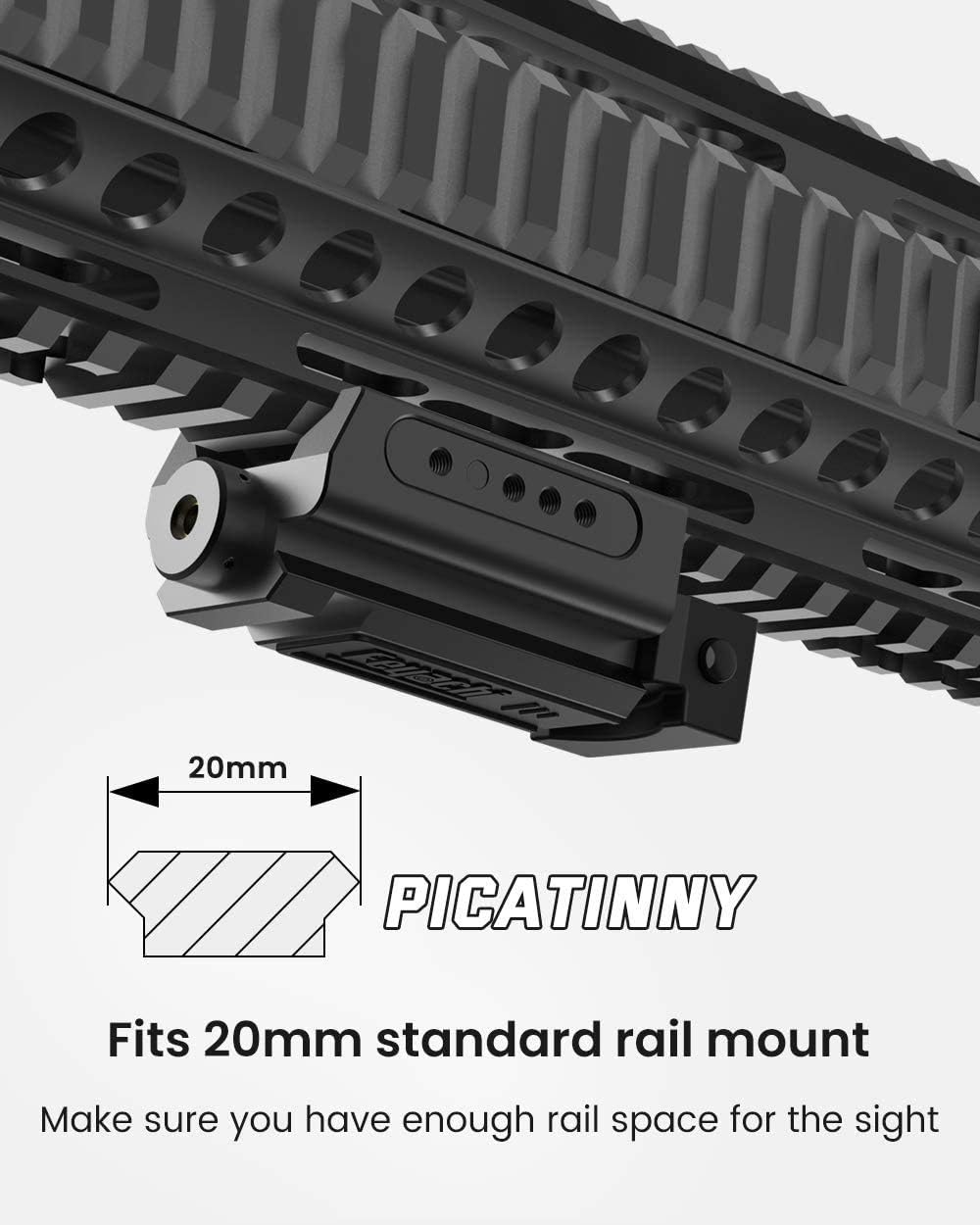 Feyachi PL-31 Laser Sight Compact Shockproof Red Dot Laser Sight with Picatinny Rail for Pistol Handgun Shotgun Rifle : Sports & Outdoors
