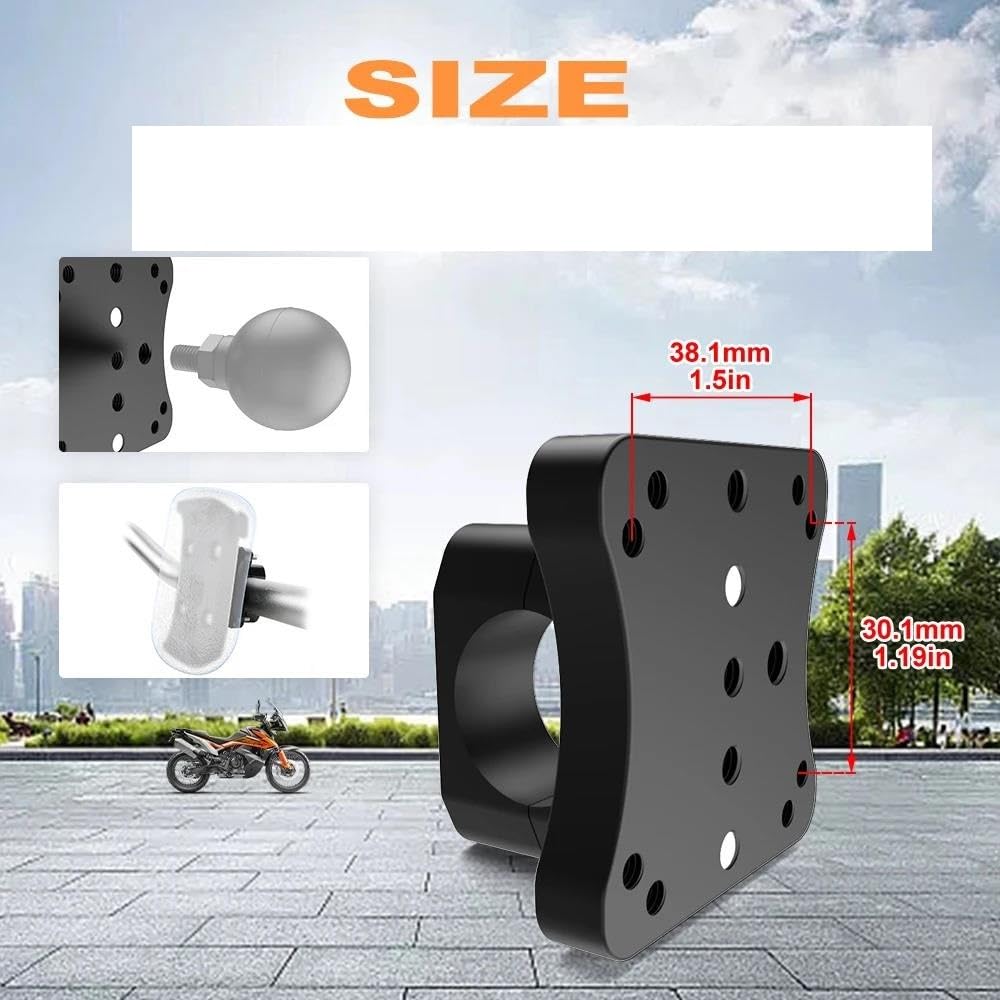 Placa Navegación GPS Móvil Soporte Universal para Manillar 22 Mm Soporte para Navegación GPS
