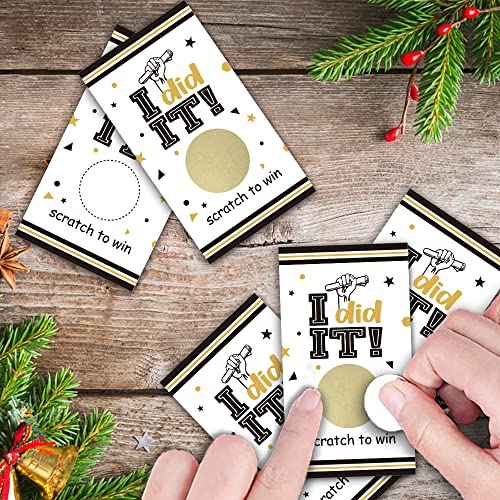 Rewidparty Blank Graduation Party Games Scratch Off Cards（50 Pcs） Funny Grad Party Games Supplies I Did It Graduation Theme Scratch Cards Funny Activity For Graduates Raffle Games Prizes Tickets #TOP4