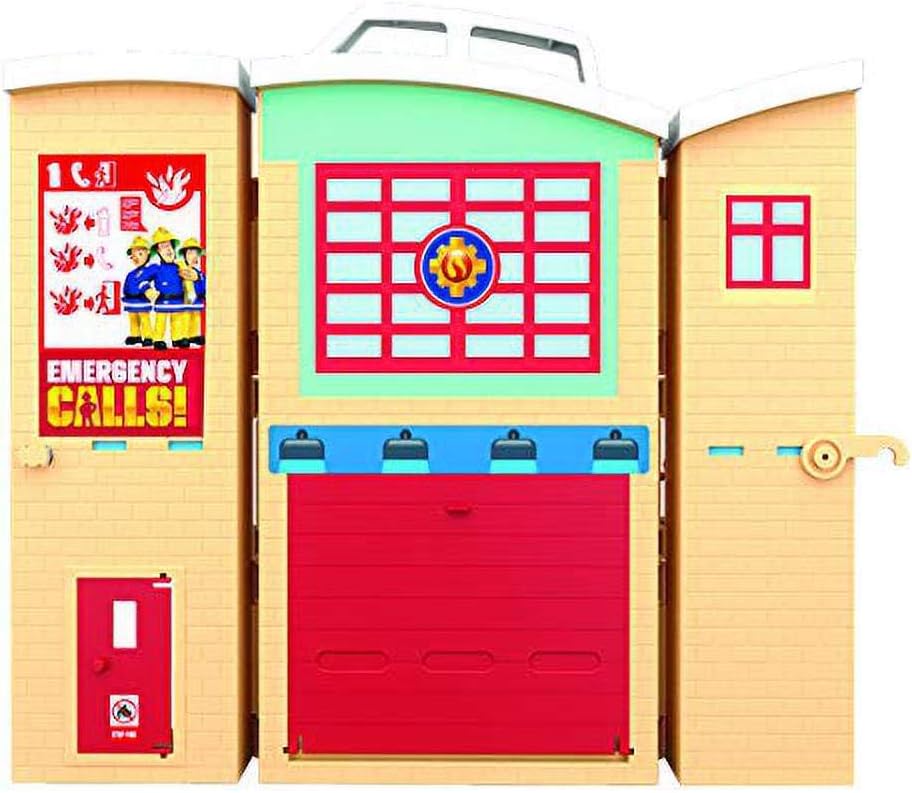 Fireman Sam Fire Rescue Centre fire station playset, figure & accessories, pre-school adventure toy, zipwire, rescue platform