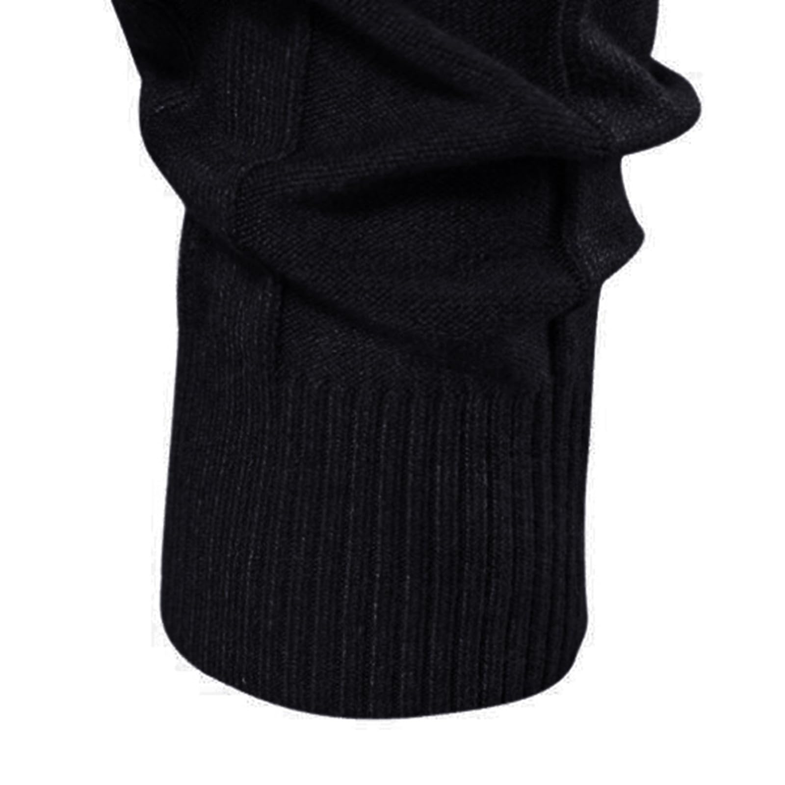 2023 otoño e Invierno Nuevo Cuello Casual Tejido cálido Base Camisa Hombres Color sólido suéter de tamaño