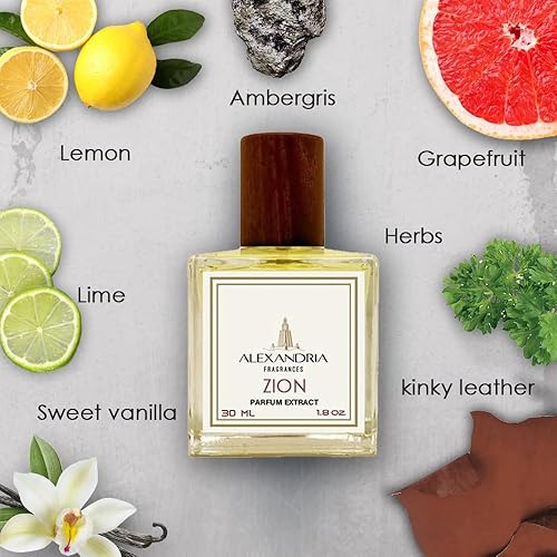 Miniatura 2 de Alexandria Fragrances  Zion  Inspirado en R. Elysium  Eau de Parfum  1.0 fl oz  El aroma del magnetismo divino  Aroma de manzana, limón y lima,