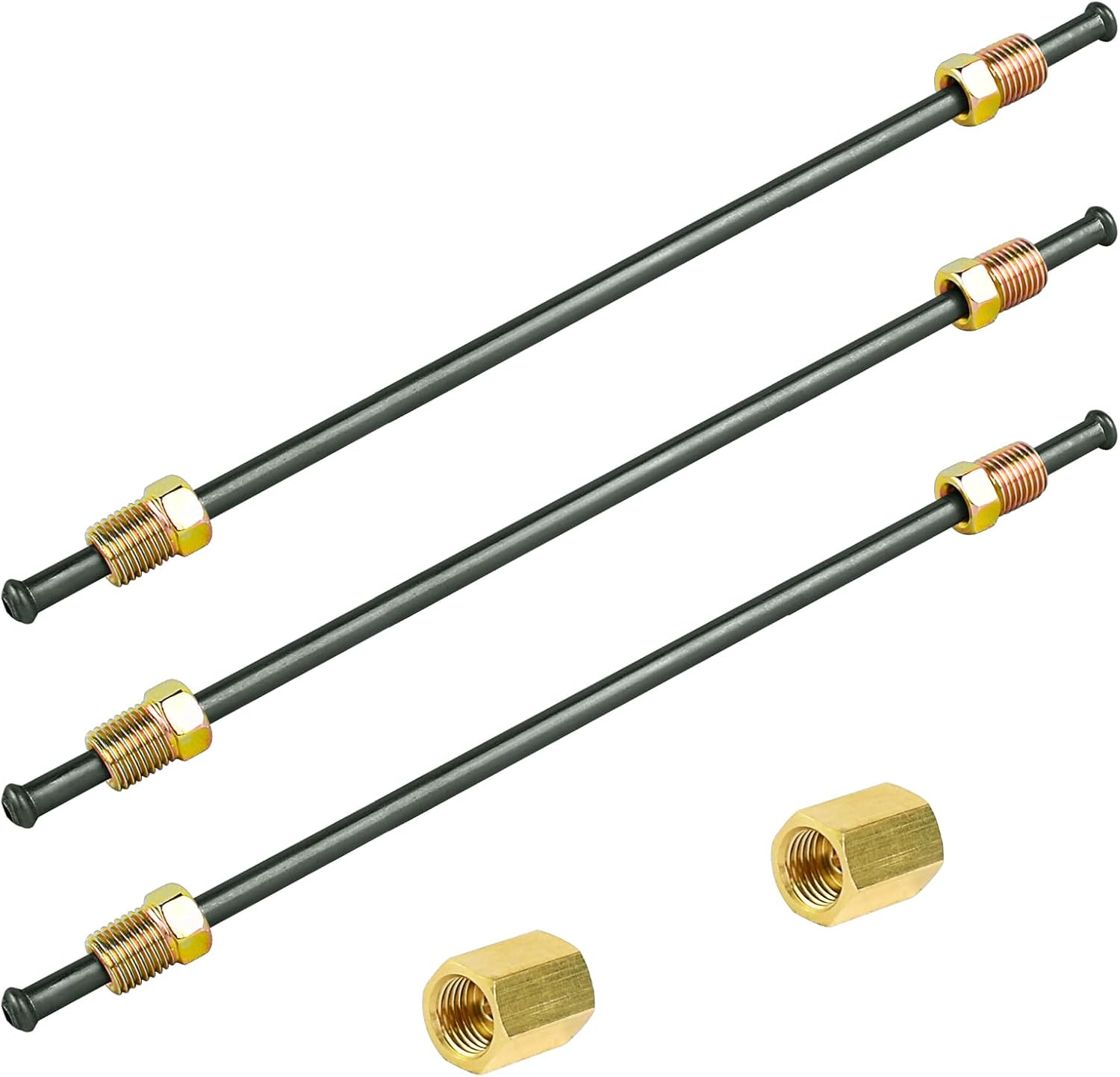 3/16 Inch PVF Coated Steel Brake Line Kit, 3/8-24 IFF