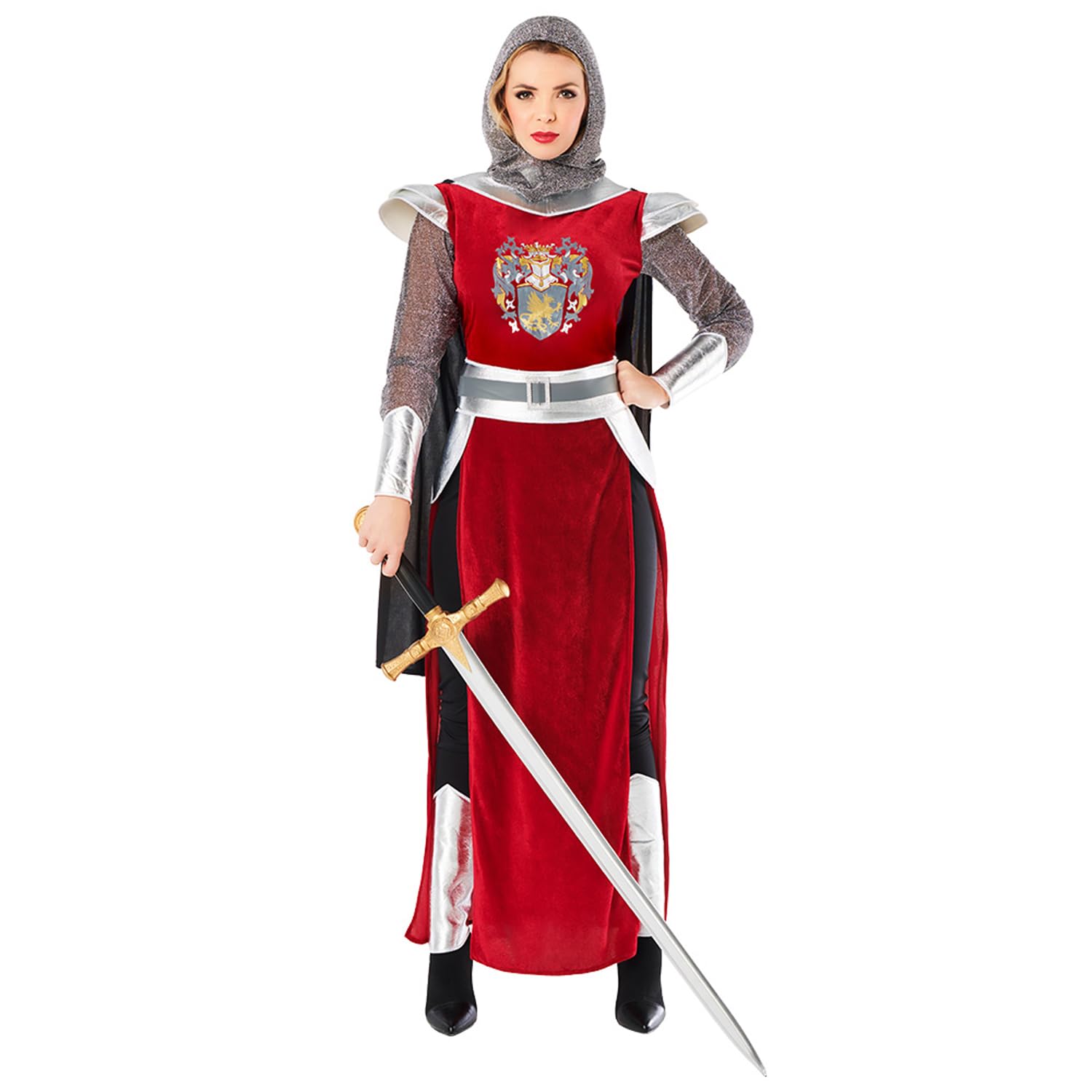 Boland 84154 Adult's Knight Adeline Costume, Multicoloured, X/L