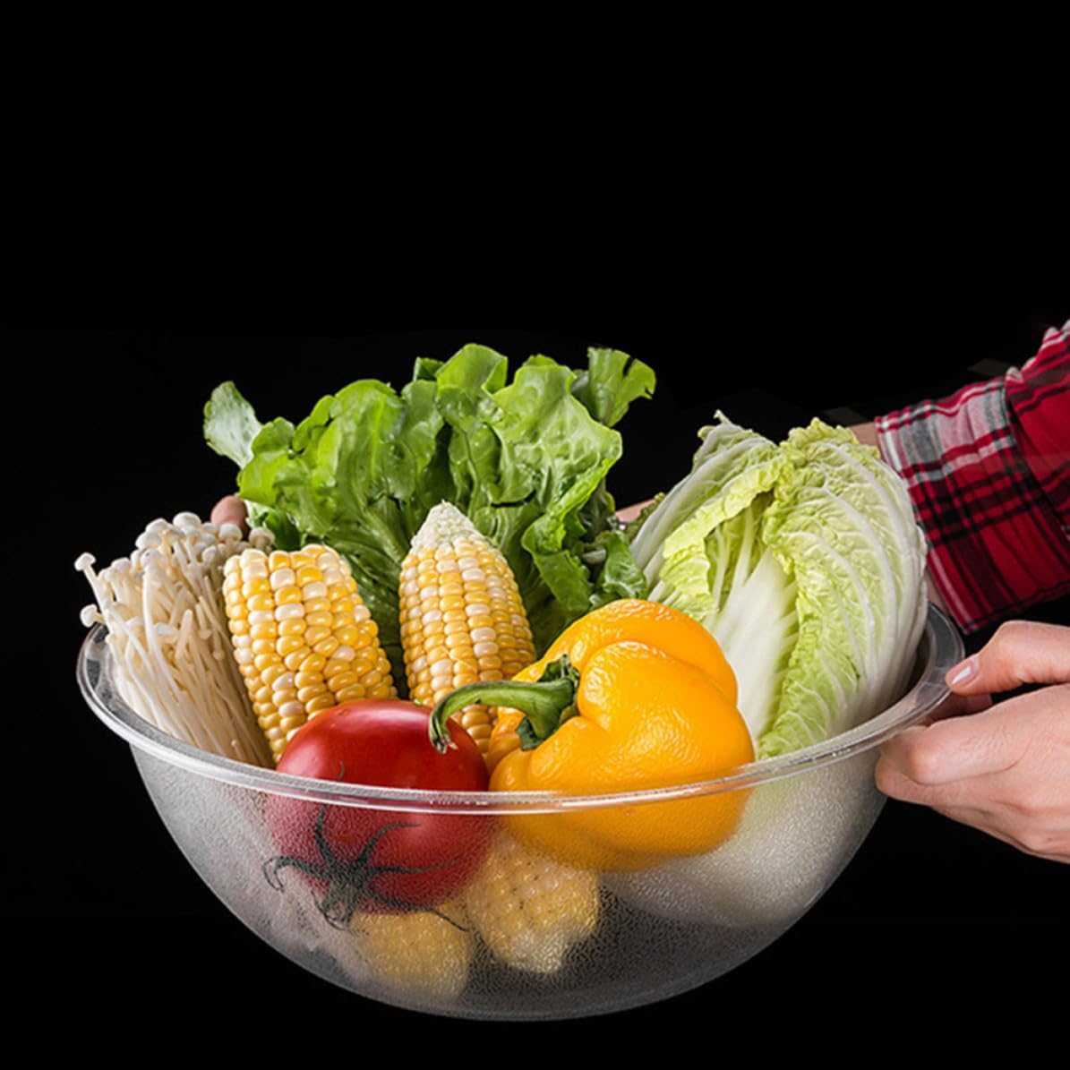 PC Fruit Salad Bowl for Hot Pot Food Prep Station