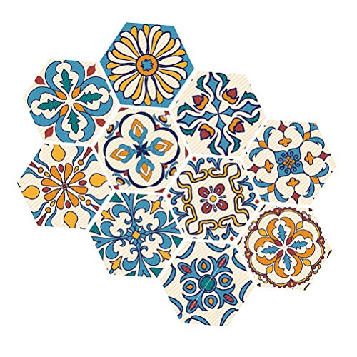 CORHAD 10 Pegatinas Antideslizantes para Azulejos De Suelo Despegables Y Pegables Cubiertas De Vinilo para Baño Pegatinas Protectoras para Azulejos Impermeables Adhesivas