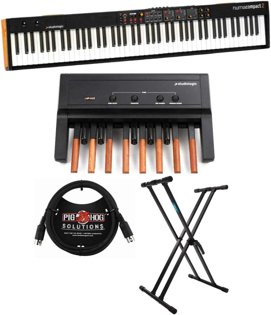 Studiologic MP113 MIDI Controller Pedal Board Bundle with