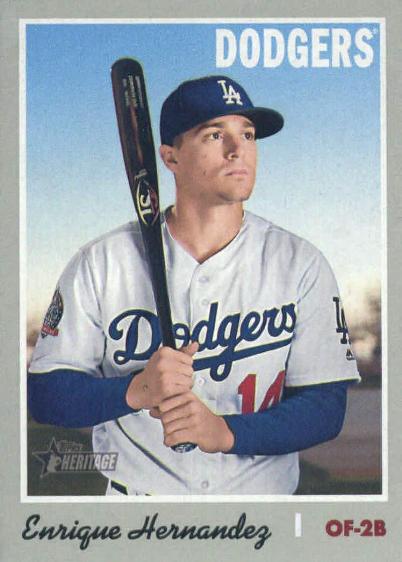 Amazon.com: 2019 Topps Heritage #157 Enrique Hernandez Los Angeles