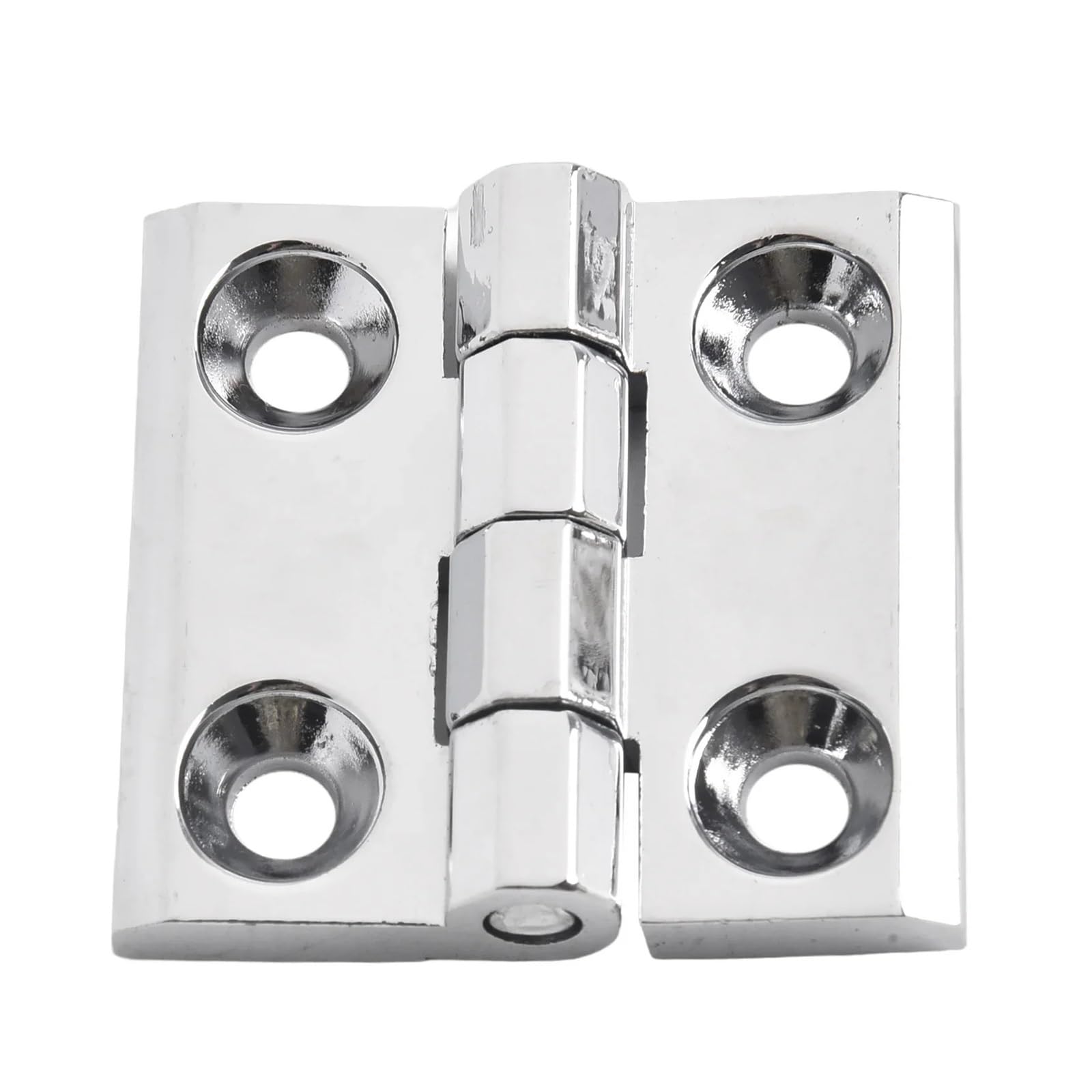 Sharunsfeli Silver 40X40mm 1Pc Zinc Alloy Butt Hinges Cabinet Door Hinges Aluminium Box Backflap Shed Door Hinges，Compatible For Silver，Furniture Hardware