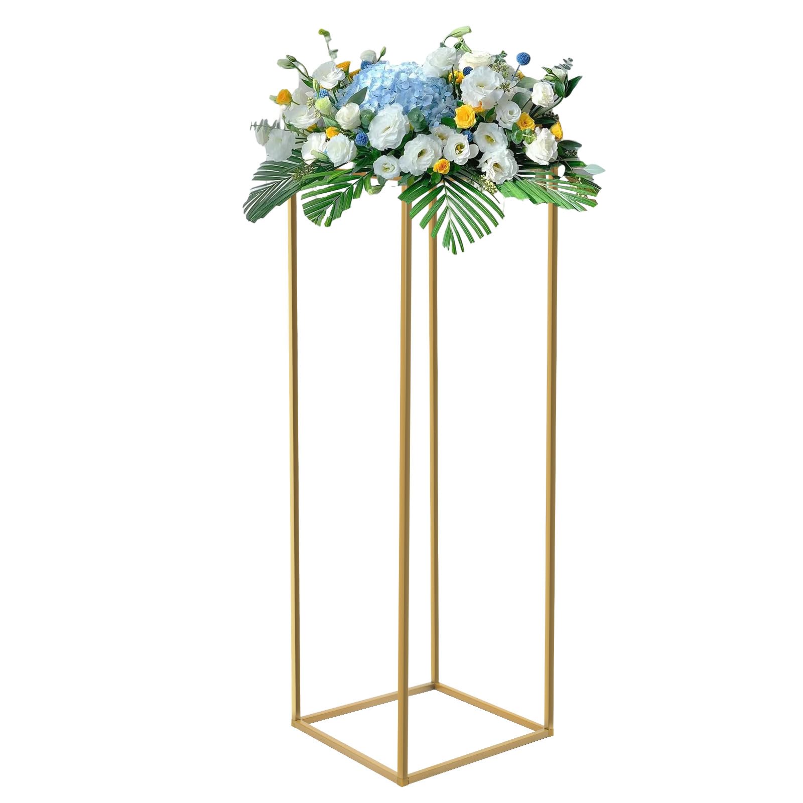 Set di 5 supporti per fiori da matrimonio, sgabello rettangolare