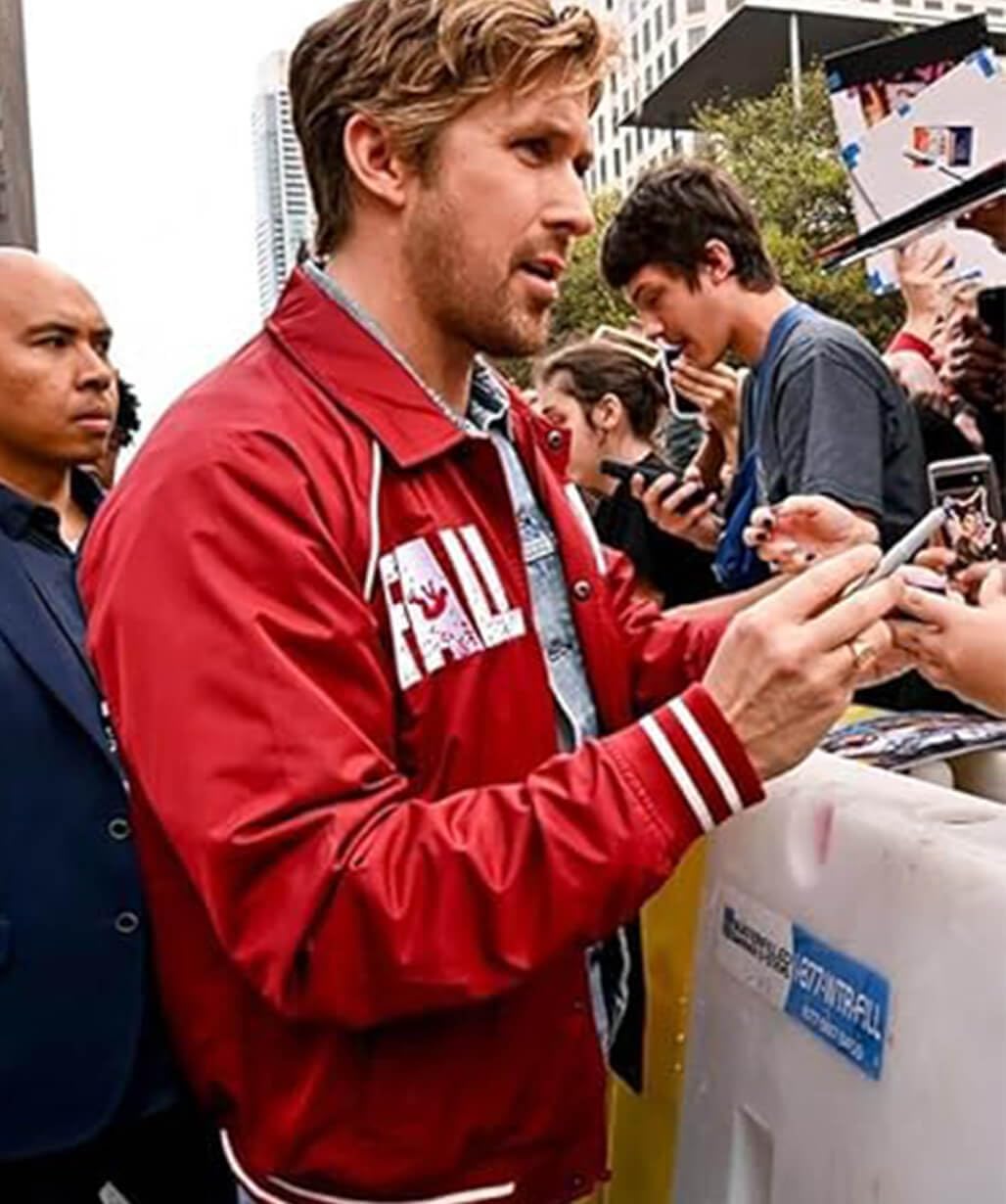 Ryan Gosling Fall Guy Red Cotton Jacket
