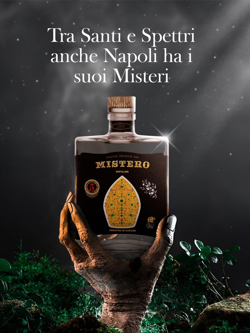 Gin Mistero Dry "San Gennaro" Ginnasium Spirits 70cl - Italia Premium Gin - Mistero Gin Dry