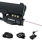 GAZESHOT Mini 700 Lumen Pistol Light Laser Combo Weapon Light Tactical Flashlights, Magnetic USB Rechargeable with Red Beam Sight and Strobe Mode for GL and Picatinny Rail