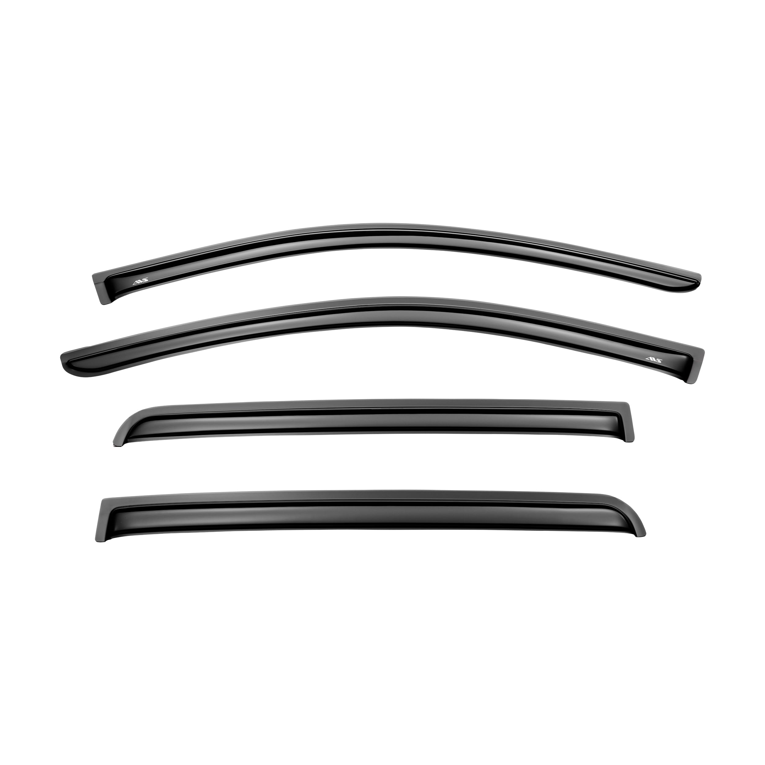 Auto Ventshade [AVS] Outside Mount Rain Guards For 2019 - 2025 Ford Ranger, SUPERCREW ONLY CAB ONLY (11-16 Ranger T6) | Window Vent Visors, 4 pcs. - Smoke | 94387