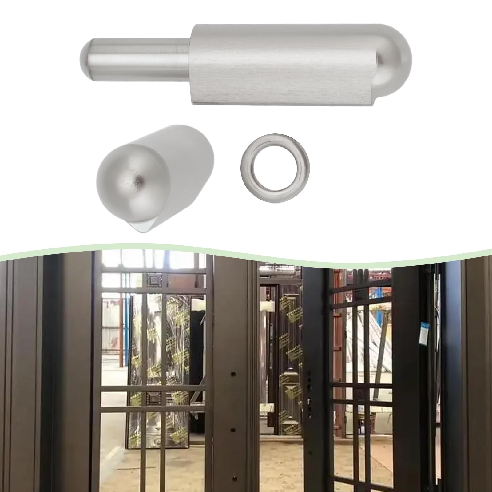 The Lord of the Tools 2 works 80mm Weld on Barrel Hinges Weld-On Band Stainless Steel 2-Part Weld-On Band Rolls Gate Band Male to Female Hinge Pin for Metal Home Gate Door Window - Image 3