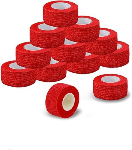 Miniatura 77 de Cinta adhesiva autoadherente, vendajes médicos cohesivos, flexibles, elásticos, atléticos, fuertes, cinta elástica de primeros auxilios para Paquete