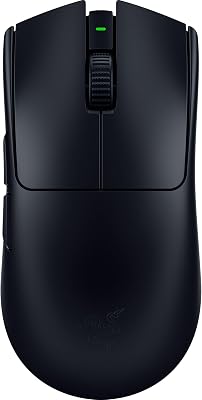 Razer Viper V3 Pro – Mouse da gioco Esports senza fili ultraleggero (HyperPolling 8K Hz, design leggero 54g, sensore Focus Pro 35K DPI, HyperSpeed Wireless, 95 ore di durata della batteria) Nero