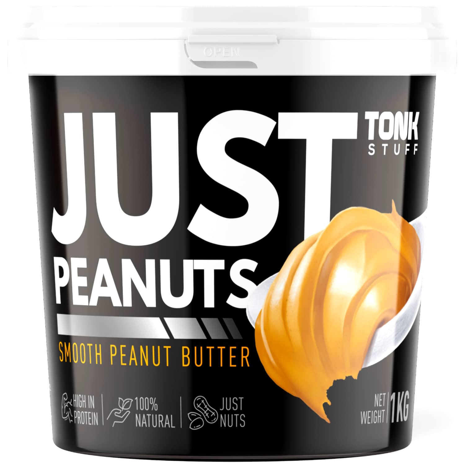 100% Pure Natural Peanut Butter - Just Nuts - High In Protein - Performance Spread Butter - Perfect Muscle Recovery,Gym & Diet - NO Oils,No Salts,No Sugars - Vegan Friendly - Gluten Free