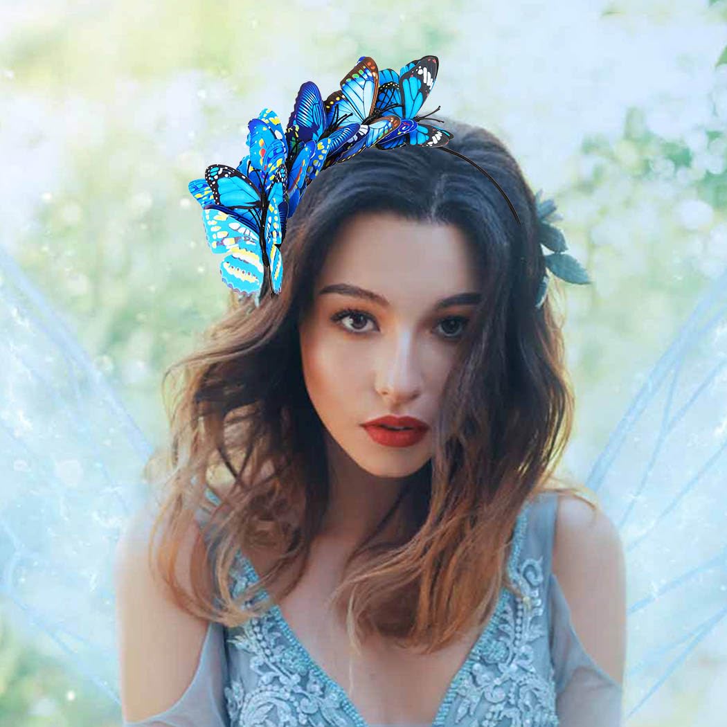 Bartosi Butterfly Fascinator Hat Headbands Monarch Butterfly  display picture 3
