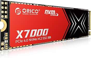 内蔵型SSD ORICO O7000 M.2 SSD PCIe 4.0 NVMe 2TB ORICO O7000 7000MB/s PCIe 4.0 M.2 NVMe SSD