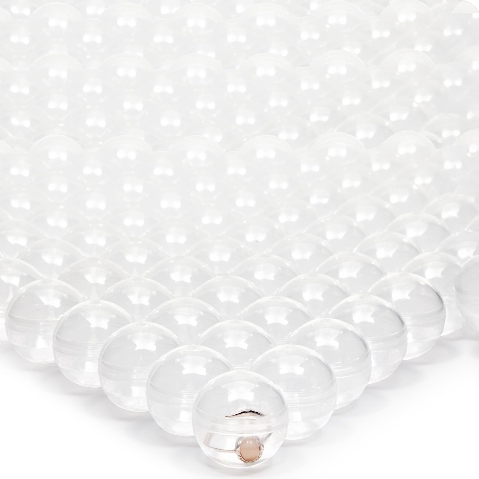 200 Pack Gumball Vending Machine Capsules, 1.1 Inch Plastic Containers for Toys, Prizes, Themed Party Favors, For Ages 3-14