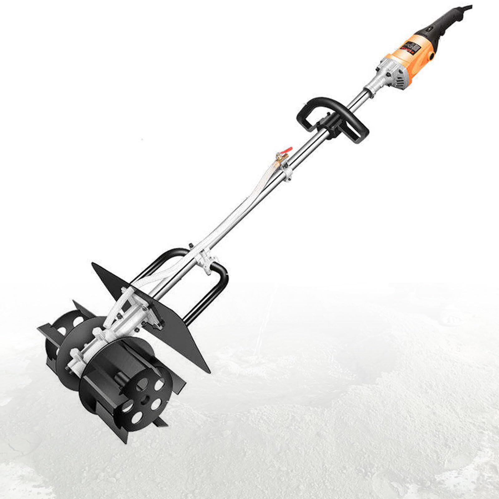 Miscelatore per Cemento Portatile da 3850W, Larghezza di Miscelazione di 320mm, Miscelatore per Malta Elettrico Portatile da 1000-2000 Giri/min con 6 velocità Regolabili, per Intonaco, Cemento