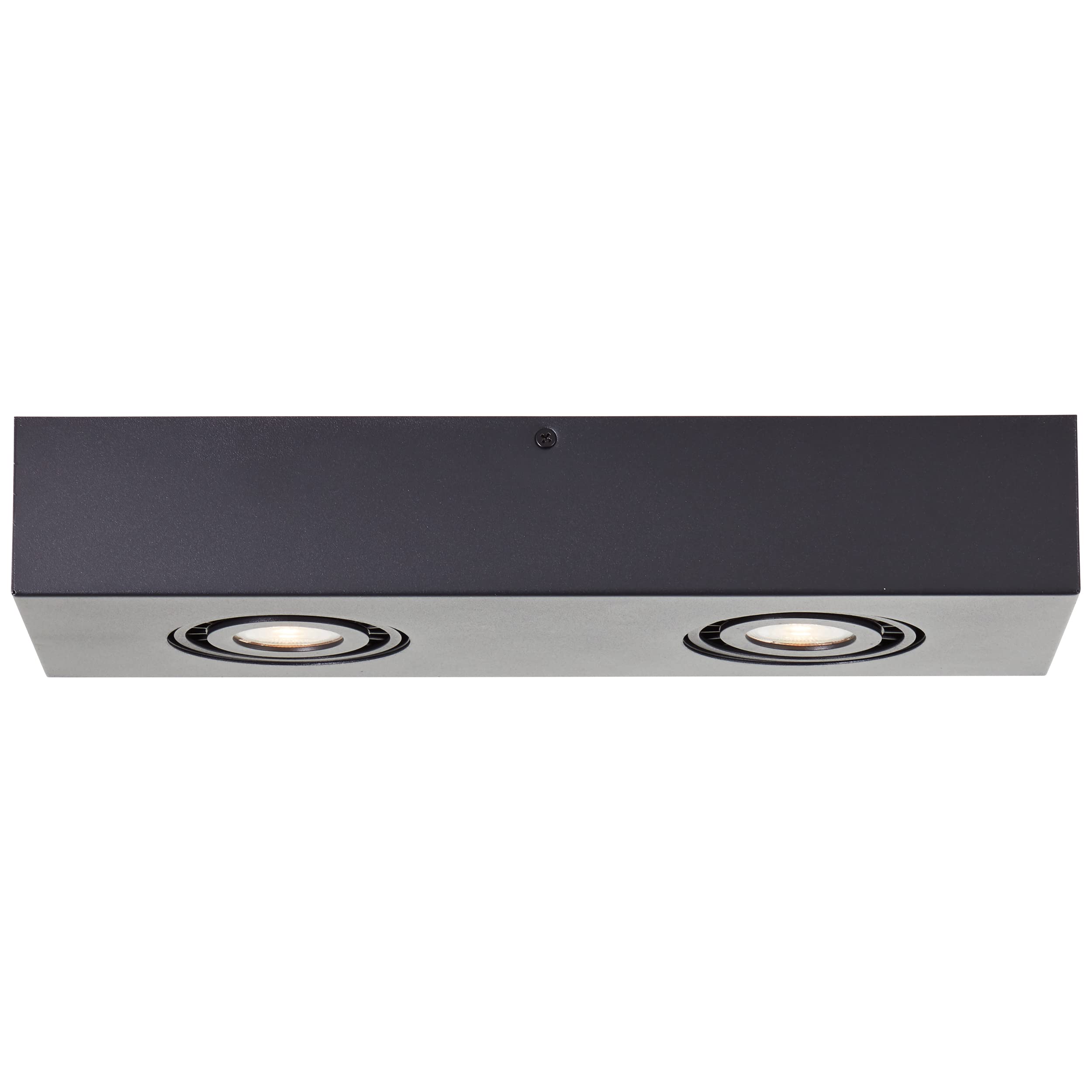 Brilliant Doro LED Deckenleuchte 2flg sand schwarz, Metall, 2x LED, GU10, 4,5 W, LED-Reflektorlampen inklusive (Lichtstrom: 345lm, Lichtfarbe: 3000K)