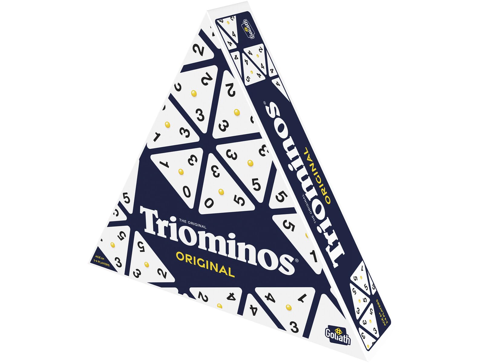 Triominos Original - Strategiczna gra planszowa dla rodziny i dzieci od 6 lat - Trójkątna gra domino - Klasyk od 50 lat - 2-4 graczy - 30 min