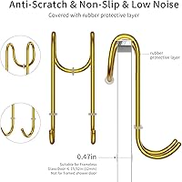 Vista 4 de Escobilla de ducha para puerta de vidrio de 12 pulgadas, escobilla de baño de acero inoxidable, limpiavidrios, 100% sin rayas, incluye gancho