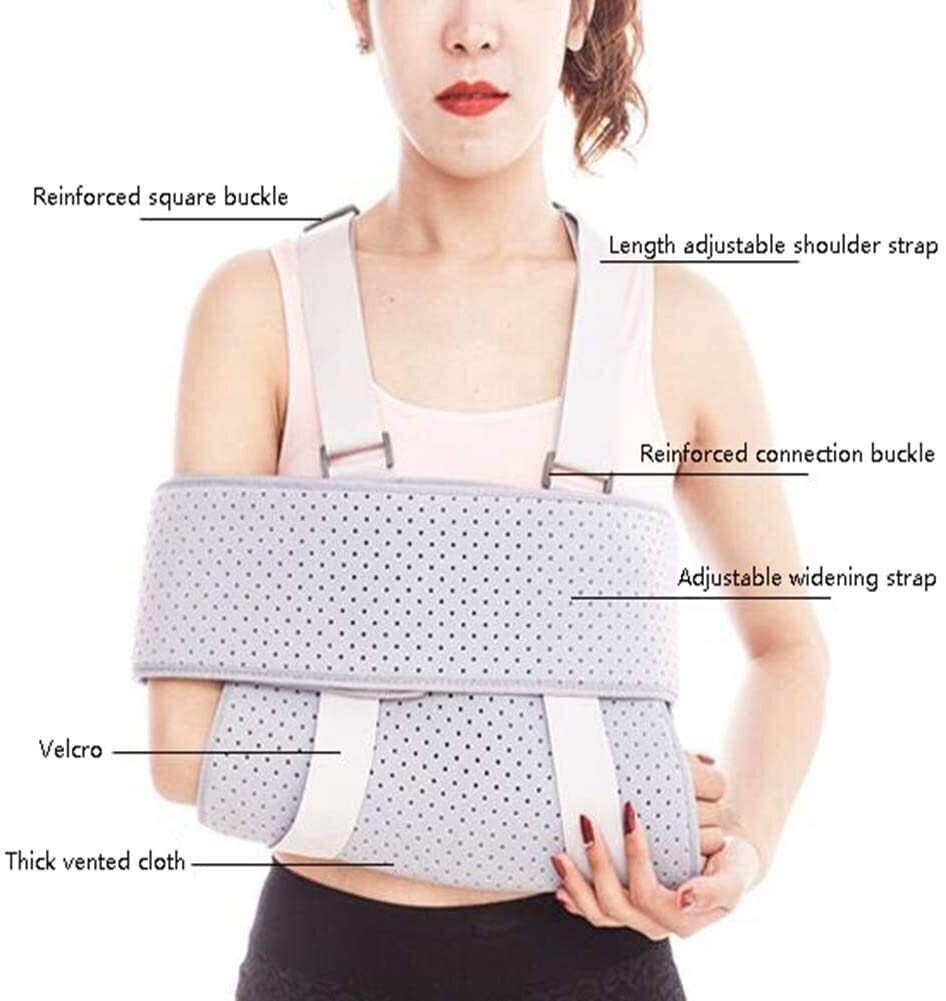 Cabestrillo de Brazo Ajustable, Soportes de Brazo Izquierdo y Derecho Eslingas de Hombro inmovilizador para Hombres y Mujeres para dislocación Fractura Esguinces Brazo Roto