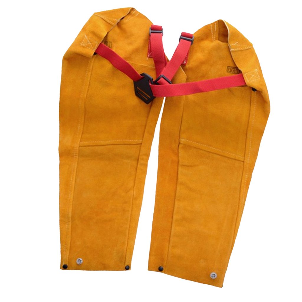 Qianly Protection de Soudage - Manchons de Soudage - En Cuir de Vachette Travail
