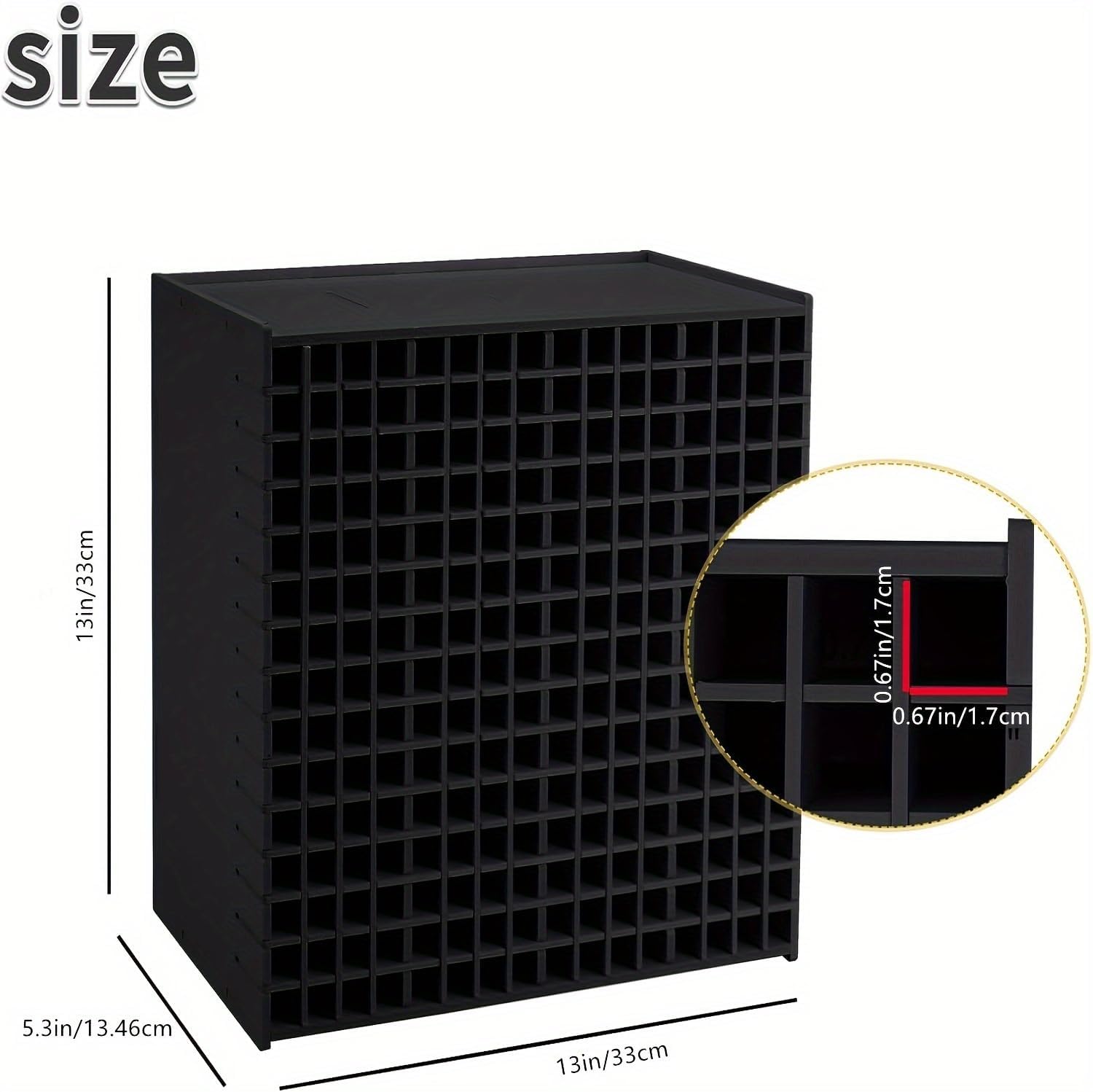 Marker Organizer,240-Slots Marker Holder with Adjustable Divider, Desk Markers Storage Organizer for Pens Colored Pencils Art Brushes Home Office Art Room and Classroom