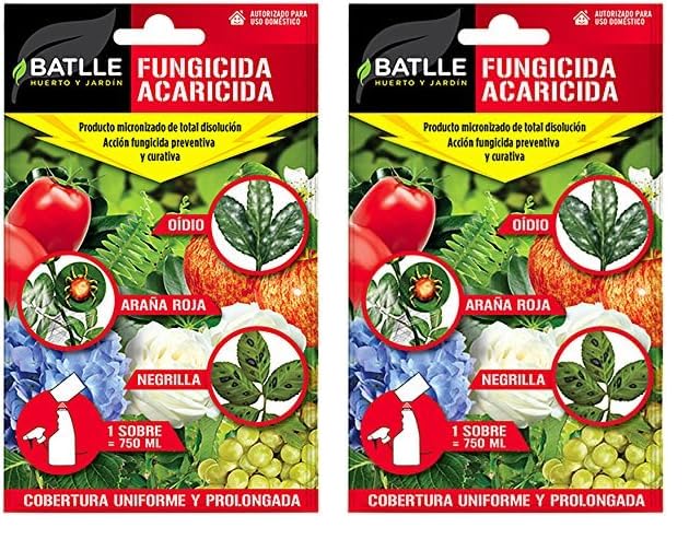 Semillas Batlle Fungicida Acaricida Sobre para 750ml (Paquete de 2)