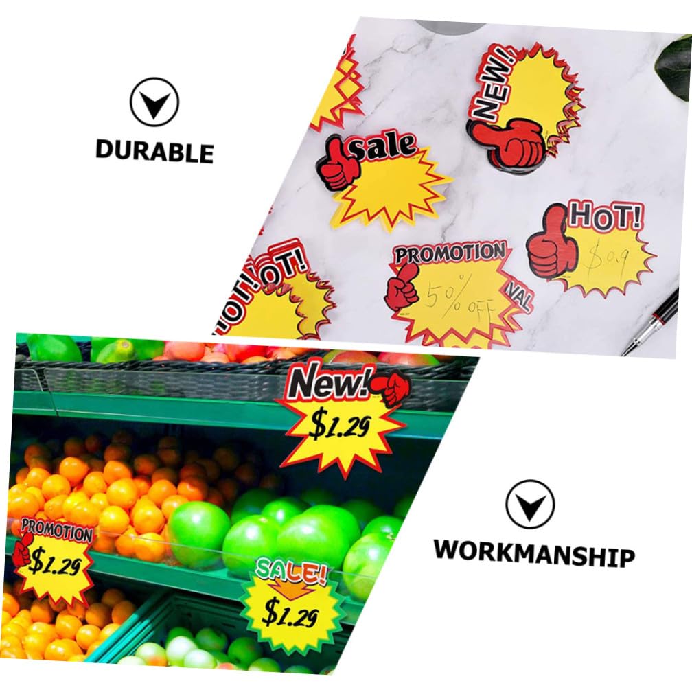 100stücke Preisetiketten Werbungsschild Auffällige Preisschilder Für Supermarkt Einzelhandel Fundraising Garage Schule Buntes Design