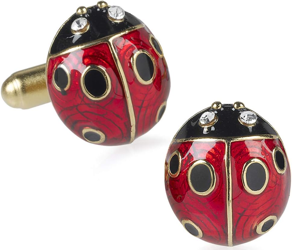 ILANET Museum ReproductionsMADE IN USA - Easter Egg, Ladybug RedCufflinks From ILANET Museum Collection
