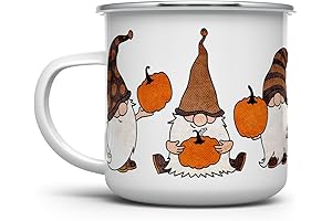 Fall Autumn Gnomes Campfire Coffee Mug for Thanksgiving