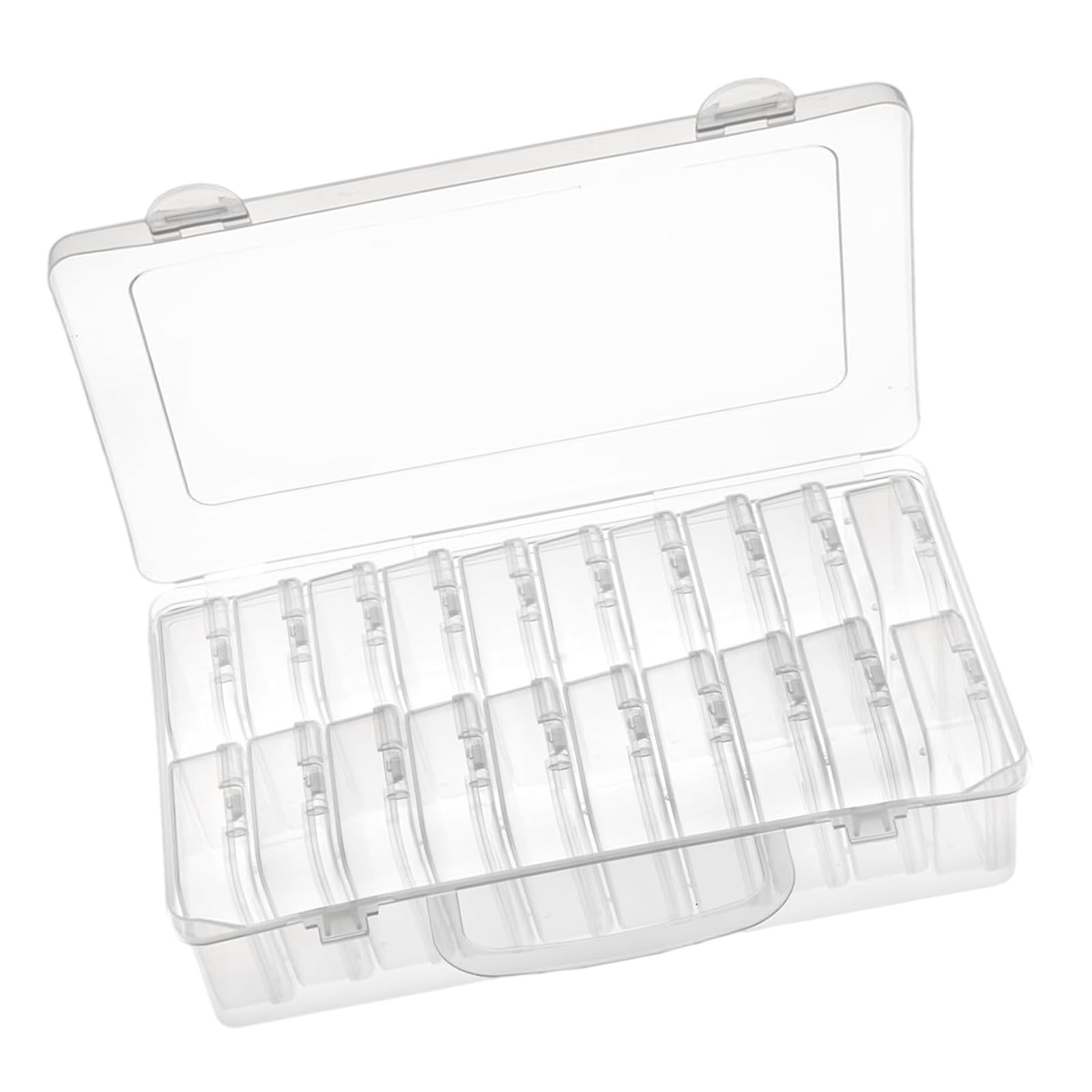 Tfaoys Multicolor Various Slot Clear Craft Storage Box Set Sturdy Stackable Organizers Accessory For Jewelry Making Items Organization Craft Organizers With Lids