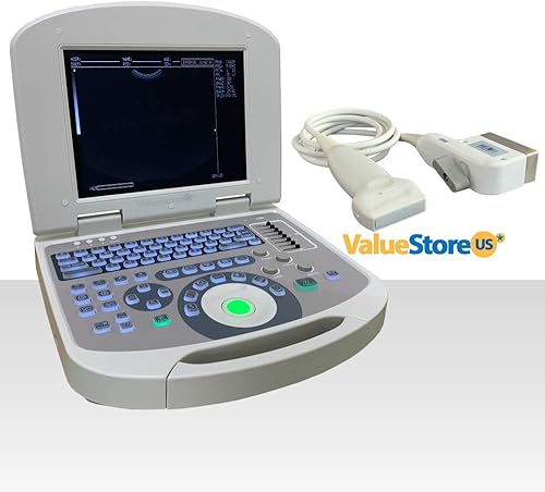 Escáner de ultrasonido portátil Veterinary US-96 con sonda lineal de 8,5 MHz.