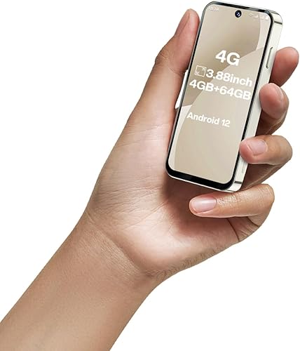 Miniatura 8 de 3G Mini Teléfono Desbloqueado, Doble SIM, Desbloqueo Facial, Pantalla HD de 3.88 Pulgadas, Teléfono de Respaldo Lindo y Portátil, Pequeño Teléfono